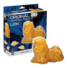 Bepuzzled Original 3D Crystal Puzzle Deluxe - Lion - Fun Yet Challenging Brain Teaser That Will Test Your Skills And Imagination, For Ages 12+