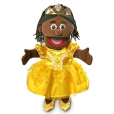 14" Princess, Black Girl, Hand Puppet