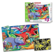 The Learning Journey Puzzle Doubles Glow In The Dark - Dinos - 100 Piece Glow In The Dark Preschool Puzzle (3 X 2 Feet) - Educational Gifts For Boys & Girls Ages 3 And Up (787533)