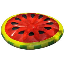 Swimline Watermelon Slice Floating Pool Island Red/Green 60'' Diameter