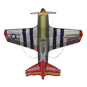 X-Kites Windnsun Flightzone Mustang Ripstop Nylon Airplane Kite, 53 Inches Wide
