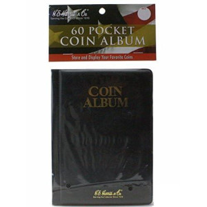 60 Pocket - He Harris Coin Album, Hold Mylar Or Flips