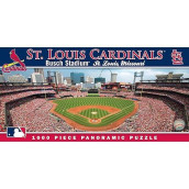 Masterpieces 1000 Piece Sports Jigsaw Puzzle - Mlb St. Louis Cardinals Center View Panoramic - 13"X39"