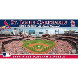 Masterpieces 1000 Piece Sports Jigsaw Puzzle - Mlb St. Louis Cardinals Center View Panoramic - 13"X39"