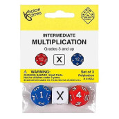 Koplow Games Intermediate Multiplication Dice, Standard (15Mm - 17Mm)