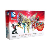 Dc Deck-Building Game: Heroes Unite- Play As Hawkman, Nightwing,And Bat Girl From The Dc Multiverse- Super Hero Board Game- For 2 To 5 Players - Ages 15+