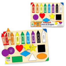 The Learning Journey: Lift & Learn Puzzle Colors & Shapes - Preschool Toys & Activities For Children Ages 3 And Up - Award Winning Educational Toy