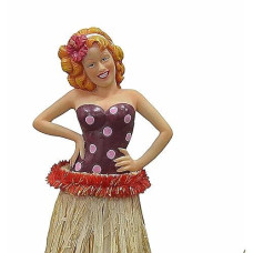 Hawaiian 40'S Retro Vintage-Styled Hula Pin Up Girl Car Dashboard Doll Style May Vary