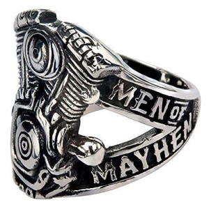 Sons Of Anarchy Men Of Mayhem V-Twin Stainless Steel Ring (8)