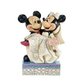 Disney Traditions by Jim Shore Mickey and Minnie Mouse Cake Topper Stone Resin Figurine, 6.5
