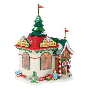 Department 56 North Pole Village Jolly Fellow Toy Lit House, 7.88 Inch