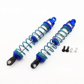 Atomik - Alloy Rear Ultra Shocks - Replacement Part For 1/10 Traxxas Part 3762A - Hardened Billet 6061 Aluminum - Lightweight & Durable Performance - Rear Upper Chassis Upgrade Part - Blue