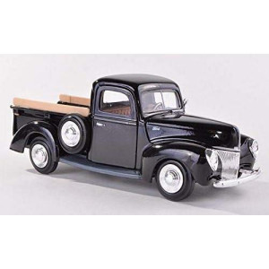 1940 Ford Pickup Truck Black 1/24 Diecast Model Car By Motormax