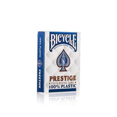 Bicycle F44100 Prestige 100% Plastic Profesional Poker Playing Cards, Assorted Colors
