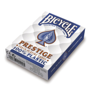 Bicycle F44100 Prestige 100% Plastic Profesional Poker Playing Cards, Assorted Colors