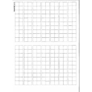 Gmt: Counter Sheet, 1/2" Square White Counters (280 Count)