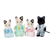 Calico Critters, Tuxedo Cat Family, Dolls, Dollhouse Figures, Collectible Toys, Multi, 3 Inches