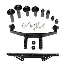 Traxxas Front & Rear Body Mount With Body Posts, Body Post Extensions & Hardware, Black
