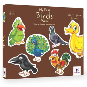 Toykraft 2 Piece Puzzle for Kids 1-3 Years Toddler Puzzles for 2-Year-Olds Educational Jigsaw Puzzle for 3-Year-Olds My First Bird Puzzles - Best Toys for 3-Year-Olds by Toykraft