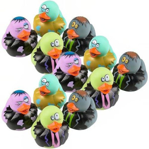 2-Inch Zombie Rubber Duckies (Bulk Pack Of 12 Ducks)