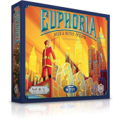 Stonemaier Games: Euphoria: Build A Better Dystopia (Base Game) | Competitive Dice Worker Placement Strategy Board Game | For Adults And Family | 2-6 Players, 60 Mins, Ages 14+