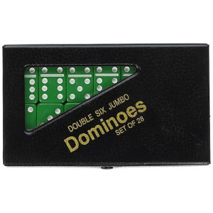 Double 6 Jumbo Dominoes - Green