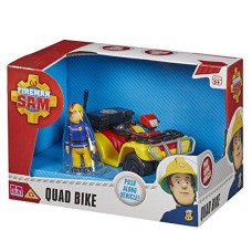 Character Options Fireman Sam Quad Bike Vehicle, Push Along Vehicle, Scaled Play, Imaginative Play, Preschool Toys