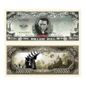 American Art Classics Dracula Million Dollar Bill With Bill Protector