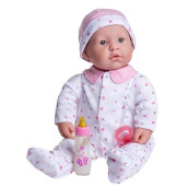 JC Toys Caucasian 20-inch Large Soft Body Baby Doll | JC Toys - La Baby | Washable |Removable Pink Outfit w/ Hat and Pacifier | For Children 2 Years +