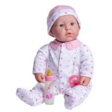 Jc Toys Caucasian 20-Inch Large Soft Body Baby Doll | La Baby | Washable |Removable Pink Outfit W/ Hat And Pacifier | For Children 2 Years +