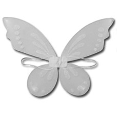 H&H White Pixie Fairy Wings Tinkerbell Princess Tutu Dress Up Costume