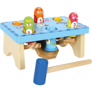 Small Foot Wooden Toys Smack The Bird Knock Playset With Hammer Designed For Children Ages 18 Months