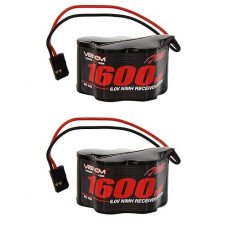 Venom 6V 1600Mah 5-Cell Hump Receiver Nimh Battery X2 Packs