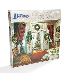 Heritage Puzzle Ribbons And Bows By William Mangum - 550 Pieces - 24" X 18" Finished Size