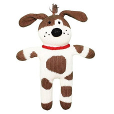 Zubels Baby Hand-Knit Mr. Woofers The Dog Plush Toy, All-Natural Fibers, Eco-Friendly, 12-Inch
