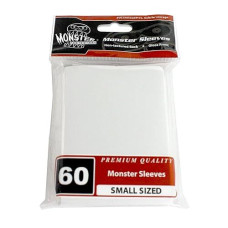 Monster Protectors Sleeves Sleeves - Smaller Size Gloss Finish - White (Fits Smaller Sized Gaming Cards)