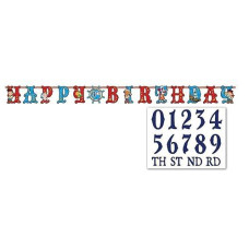 Jake And The Neverland Pirates Add An Age Letter Banner, 1 Piece, Made From Paper, Birthday, By Amscan