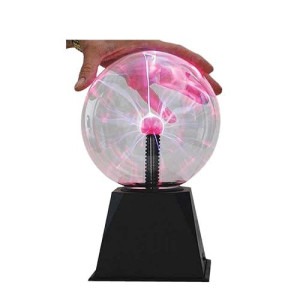 Tedco Large Plasma Ball Lamp, Nebula Sphere Activates With Touch And Sound