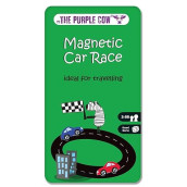 The Purple Cow Magnetic Travel Car Race Game - Airplane Games & Quiet Games. Game Box For Kids & Adults. Fun Game Where You Get To Race Each Other Around A Track, Car Race