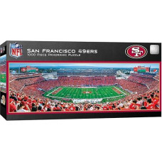 Masterpieces 1000 Piece Sports Jigsaw Puzzle - Nfl San Francisco 49Ers Center View Panoramic - 13"X39"