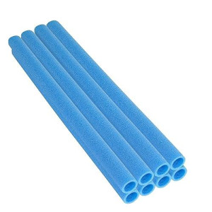 Upper Bounce 44 Inch Trampoline Pole Foam Sleeves, Fits 1.75" Diameter Pole - Set of 8 -Blue
