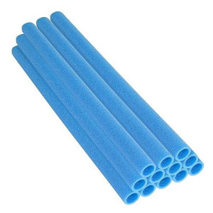 Upper Bounce 44 Inch Trampoline Pole Foam Sleeves, Fits 1.75" Diameter Pole - Set of 12 -Blue