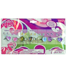 My Little Pony Days Of The Week Ring And Earring Set