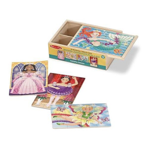 Melissa & Doug Jigsaw Puzzles In A Box - Fanciful Friends