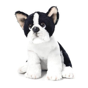 Demdaco Boston Terrier Beanbag Black And White Childrens Plush Stuffed Animal Toy
