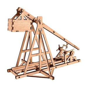 Desktop Wooden Model Kit Trebuchet By Young Modeler