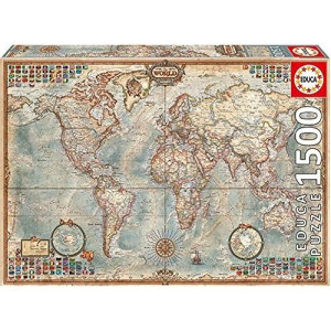 Educa Political Map Of The World Puzzle, 1500-Piece