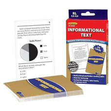 Edupress Reading Comprehension Practice Cards, Informational Text, Blue Level (Ep63438) Medium