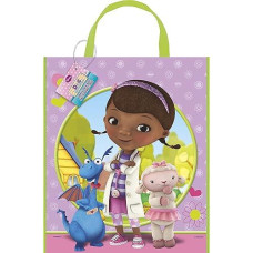 Large Plastic Doc Mcstuffins Goodie Bag, 13" X 11"