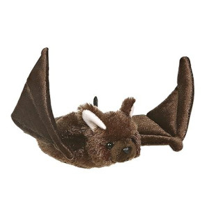 Aurora� Adorable Mini Flopsie� Bat Stuffed Animal - Playful Ease - Timeless Companions - Brown 8 Inches